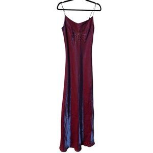 Y2K Fanny Maxi Dress Womens Iridescent Fairy 2000s Rhinestone Long Fairy Whimsy